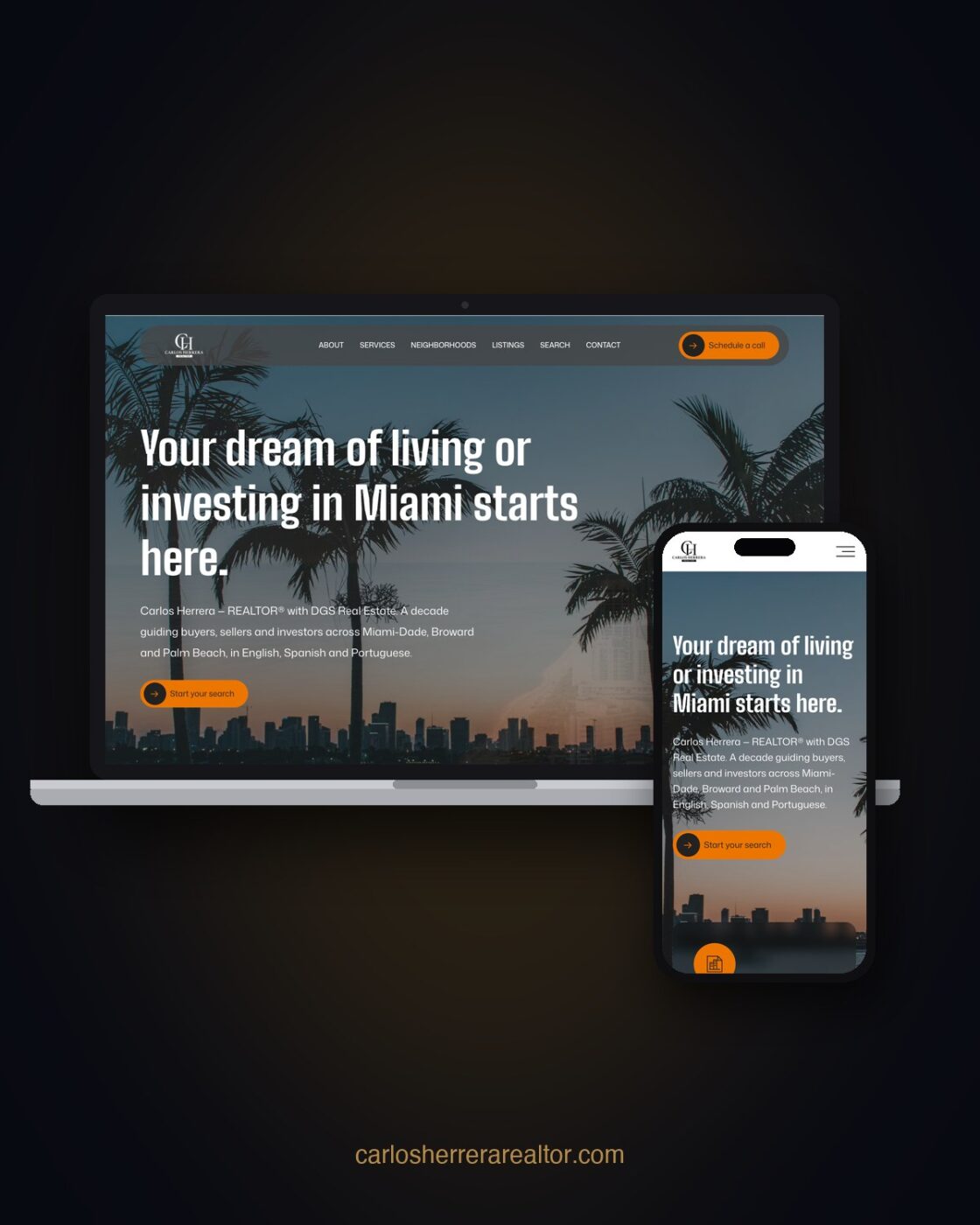 Sitio Web Carlos Herrera Realtor